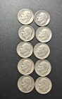 Date and Mint varies: [LOT OF 10] 1946-1964 Roosevelt Dimes 90% Silver Coin Set