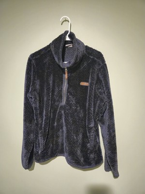 Columbia women's Fireside II Sherpa Quarter zip fleece Navy size XL