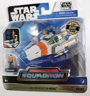 STAR WARS MICRO GALAXY SQUADRON - EZRA BRIDGER'S A-WING #0195 - RARE 1 OF 10,000