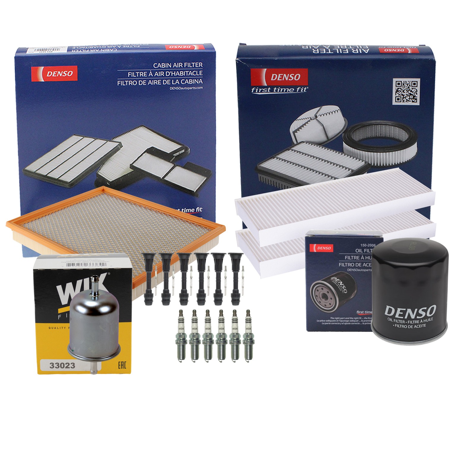 Denso Tune Up Kit NGK 6 Spark Plugs  Boots Kit for Frontier 4.0L V6 GAS VQ40DE