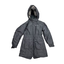 Columbia Girls Grey Omni-Heat Insulated Winter Parka Outgrown Size L 14/16