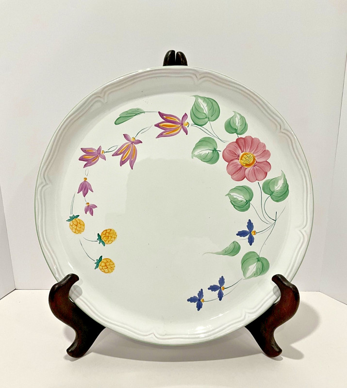 Herend Village Pottery "Wildflower" Dinner Plate or Platter 13”