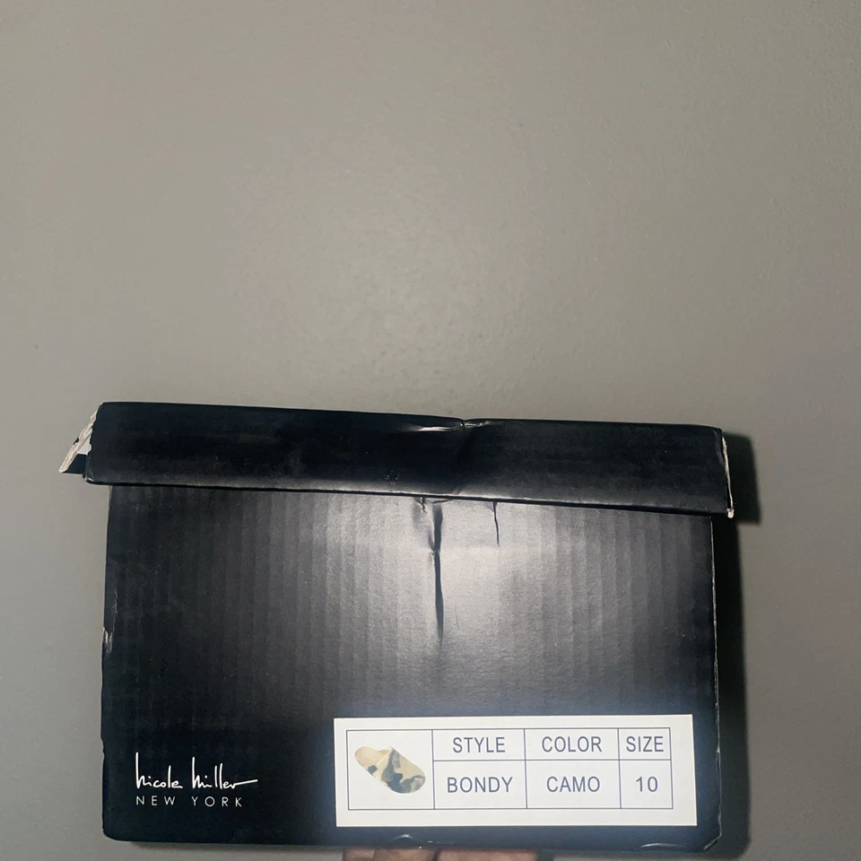 Toboganes Nicole Miller BONDY camuflaje piel sintética talla 10 cómodos para mujer Foto 4 de 4