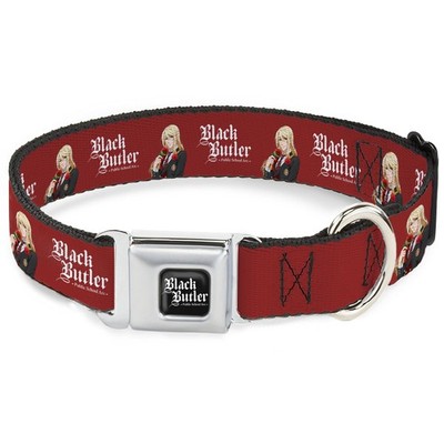 Crunchyroll Pet Collar, Dog Collar Metal Seatbelt Buckle, Black Butl (US IMPORT)