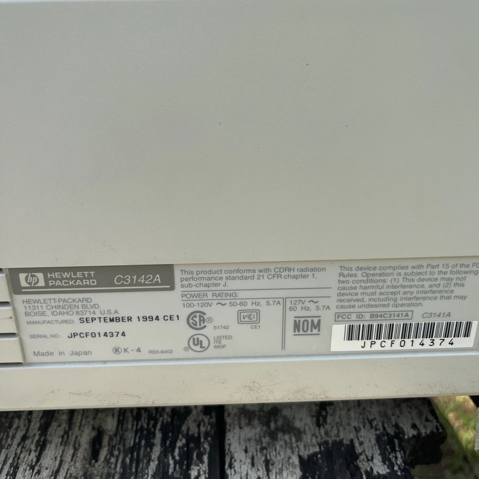 Vintage HP LaserJet 4MV Laser Printer C3142A September 1994 - Image 2 of 4