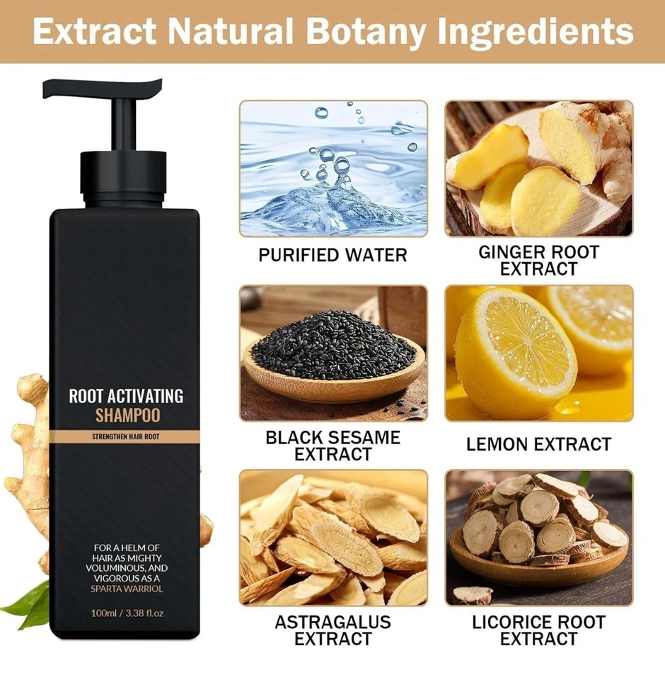 3 Pack - Root Activator Shampoo SPARTAN Hair Loss Shampoo Shampoo Root Activator - Image 3 of 4