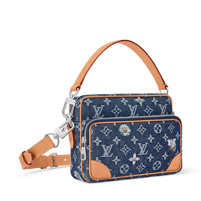 NEW Louis Vuitton Monogram Nil Shoulder Bag Denim Blue M27555 NEW Louis Vuitton Monogram Nil Shoulder Bag Denim Blue M27555