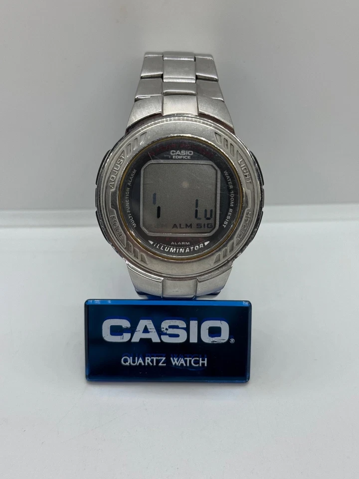 Reloj de pulsera vintage Casio EFD-105 Edifice para hombre Japón WR100 cronógrafo no funciona Foto 2 de 4
