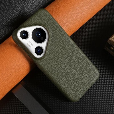Lychee Grain Phone Case Leather Half-Cover For Huawei P70/60/50 Mate 60