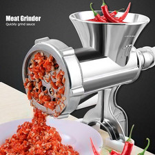 Heavy Classic Hand Operated Meat Grinder Rustproof Cast Iron Mincer for Home Use