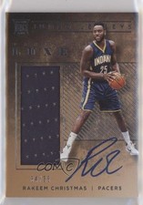 2015-16 Panini Luxe Rookie Jumbo Jersey 34/35 Rakeem Christmas #RJ-RCS Auto 1d3a