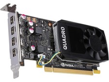 Nvidia Quadro P1000 4GB GDDR5 PCIe Graphics Card Low Profile 4 Mini DP Ports