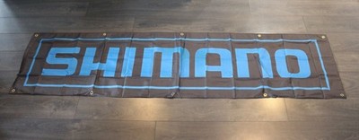 Shimano Banner Flag Big 2x8 feet Bikes Bike Shop Cycling Garage Fishing Rod Reel