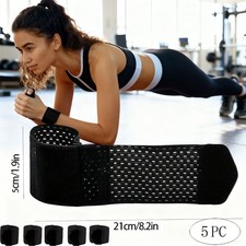 5PC Adjustable Sports Wrist Band Brace Wrap Support Strap Carpal Tunnel Bandage