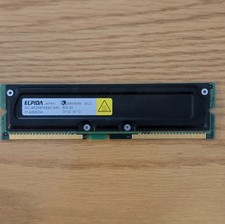 Elpida RDRAM ECC RIMM 256MB 184-Pin 800.45MHz Memory Module MC-4R256FKE8D-845