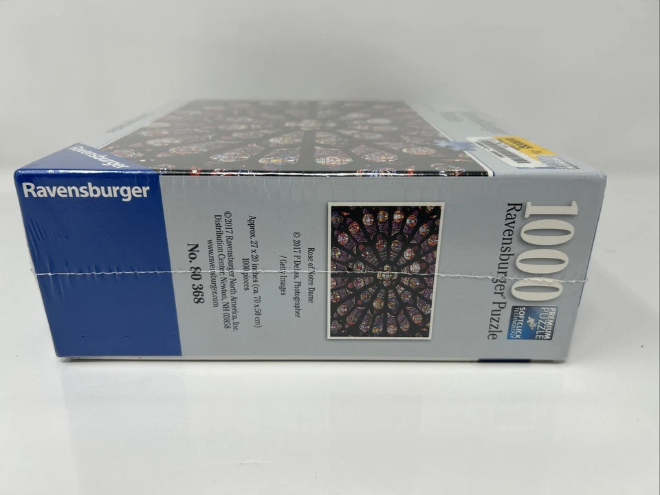 Ravensburger 1000 Piece Jigsaw Puzzle Challenge Series Rose of Notre Dame - New - Image 4 of 4