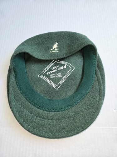 Kangol Green 100% Wool Beret 504 Size Small Great Britain 0258BC EUC