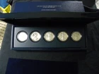 2011 AMERICAN EAGLE 25TH ANNIVERSARY SILVER DOLLAR 5 COIN SET