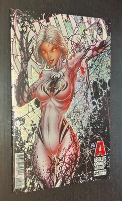 WHITE WIDOW #1 (Absolute 2019) -- 2nd Print SILVER FOIL -- Jamie Tyndall -- NM-