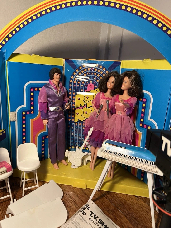 Juego De Colección Donny And Marie Osmond TV Show Con Accesorios Y Muñecas Foto 3 de 4