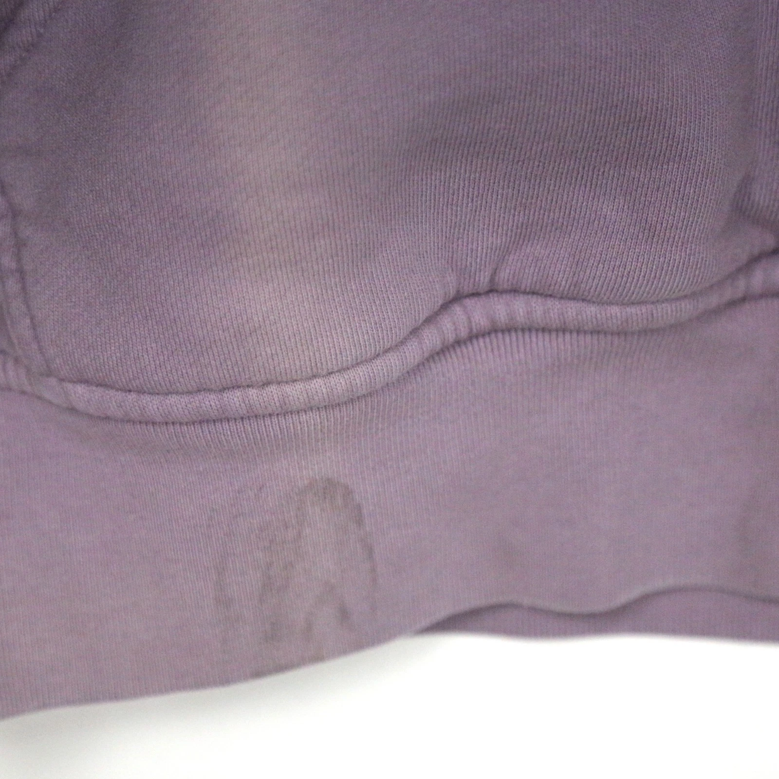 Felpa con cappuccio e zip Rhude viola lavanda SBIADITA oversize piccola *LEGGI*