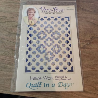 Eleanor Burns Quilt in a Day Lattice Work Quilt Pattern #1252 Intermediate