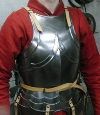 Medieval Steel Upper Body Armor Breastplate Knight Cuirass Halloween Costume