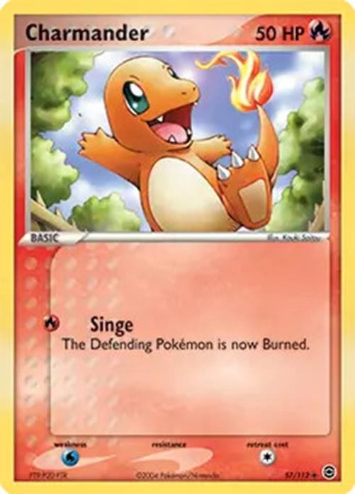 Charmander - 57/112 - Pokemon Ex FireRed LeafGreen Card NM