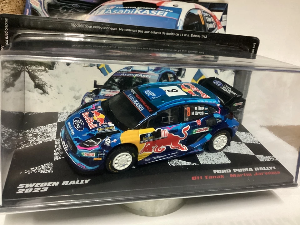 IXO FORD PUMA RALLY 1 SWEDEN RALLY 2023 in Metallo 1/43 + Booklet - Immagine 2 di 4