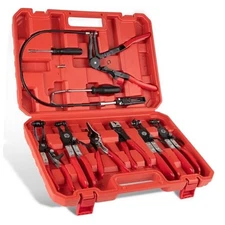 9PCS Hose Clamp Pliers with Radiator Cable-Type Flexible Hose Clamp Pliers for 