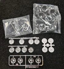 1969 69 Plymouth Barracuda 1/25 Scale Model Wheels Tires  Slicks  Drag Racing