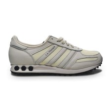 Uomini Adidas La Trainer ID4326 Bianco Crema Nero Pelle