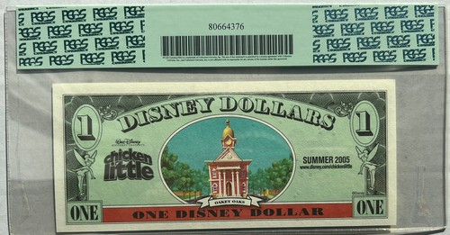 2005 Disney Dollar Series CHICKEN LITTLE $1 PCGS 65PPQ Gem New #T10147427A 4E - Picture 6 of 8