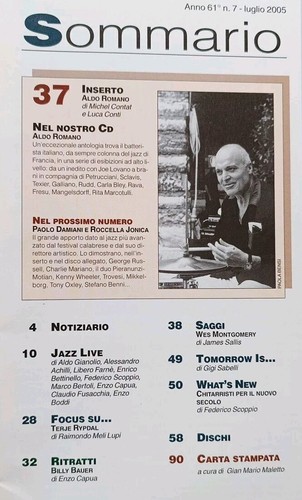 MUSICA JAZZ n. 7/luglio 2005 - RIVISTA + CD in allegato - Foto 2 di 4