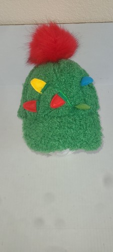 Christmas Hat w Fabric Light Cutouts