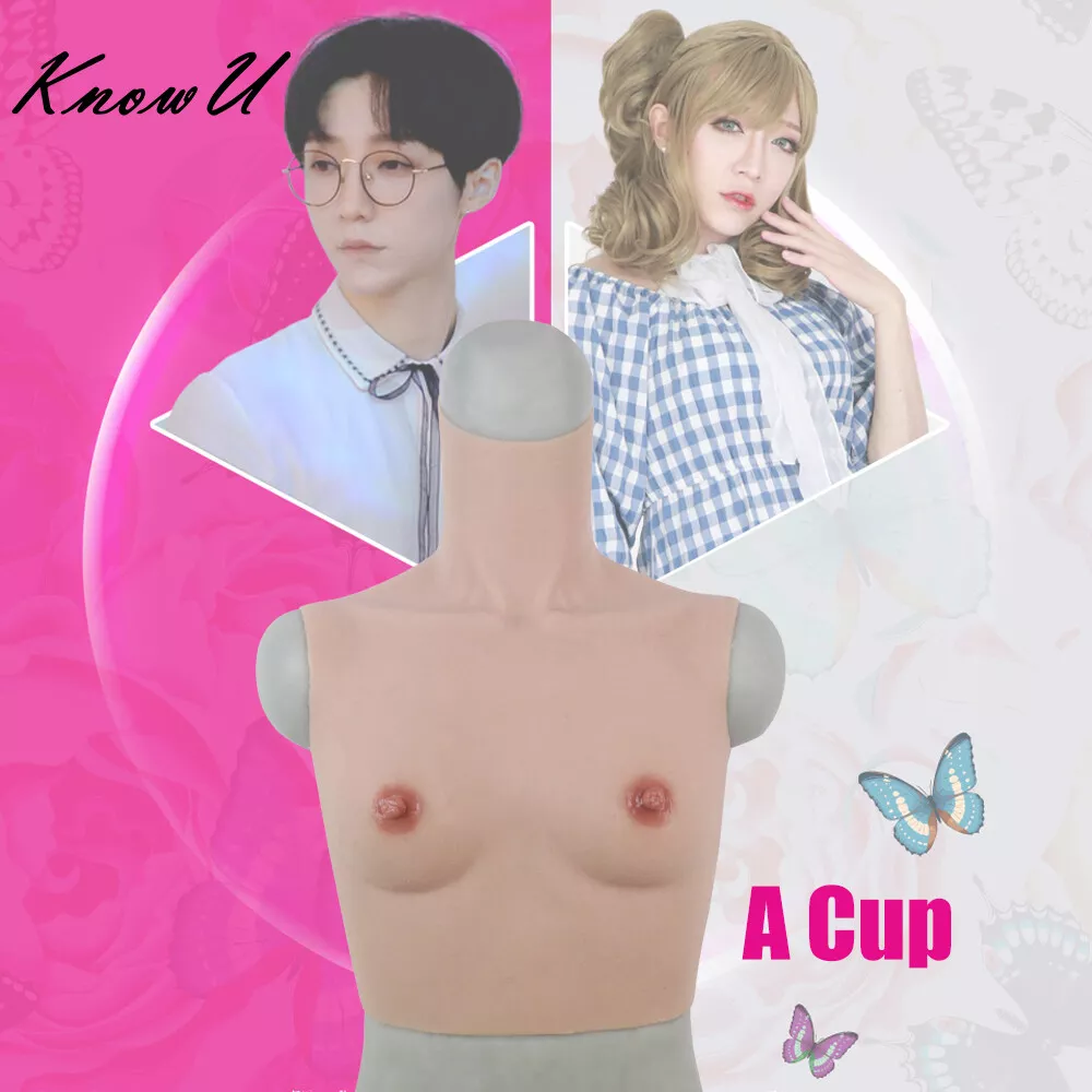 KnowU Fake Breast Forms Silicone Small Size A Cup For Transgender Drag  Queen