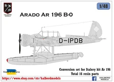 Arado Ar 196 B-0 1/48 scale conversion set for Italery kit Arado Ar-196 A