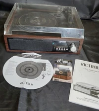 Victrola 3-in-1 Record Player Built in Speakers & Turntable & FM Radio