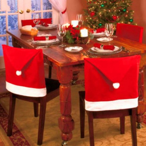 Chair Back Covers Christmas Decoration AU 6PCS Christmas Chair Covers - Picture 8 of 8