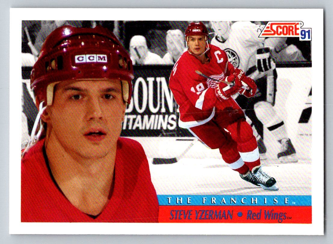1991 Score #419 Steve Yzerman Detroit Red Wings | eBay