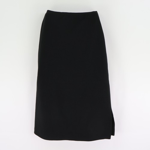 Carolina Blues Midi Skirt Elastic Waist Girls Sz M Black Stretch Polyester Blend