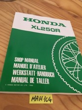 Honda XL250R XLR 250 supplément revue technique moto manuel atelier