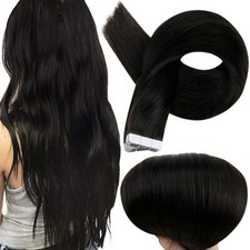 Full Shine Tape in 100% Human Hair Extensions 24" 1B# 50g 20 Pieces