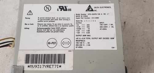 Delta Electronics DPS-200PB-106 A REV 07 614-0085 200W Computer Power Supply - Picture 6 of 6