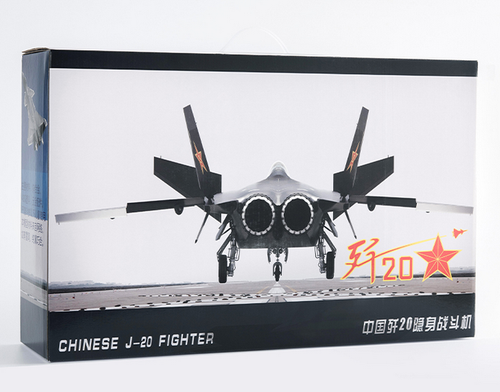 1:36 54CM J-20 Stealth Fighter aereo pressofuso aereo militare modello aereo - Foto 13 di 13