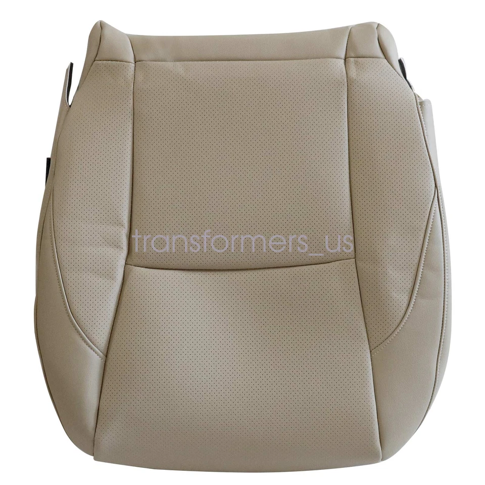 For 2007-2012 Lexus ES350 Driver & Passenger Perforated Leather Seat Cover Tan - Image 3 of 4