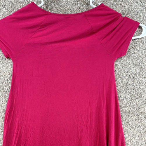 Old Navy Women's Dress Size Extra Small Pink Short Sleeve Shirt Stretch - Picture 5 of 10