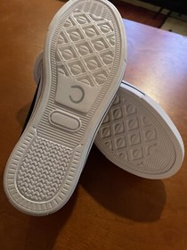 unisex game controller NES white canvas tennis shoes low top Wm Sz 8 Men Sz 6