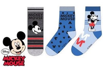 3er Pack Disney Mickey Mouse Söckchen Socken Strümpfe Gr. 23 - 34 NEU und OVP