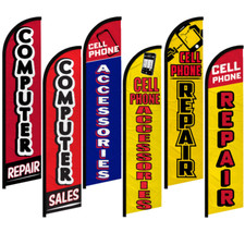 Electronics Windless Advertising Swooper Flag Cell Phone Computers